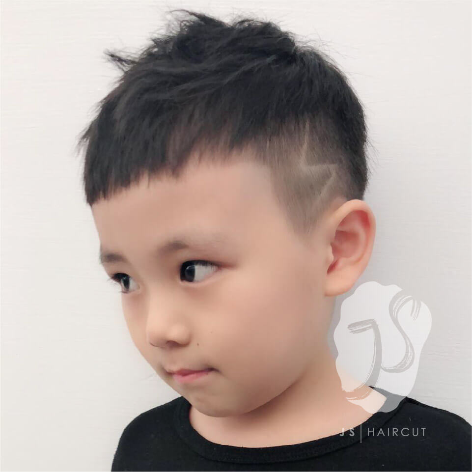 小朋友剪髮推薦, JS Haircut​ -斜瀏海髮型03