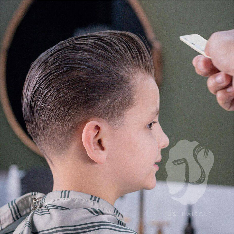 小朋友剪髮推薦, JS Haircut​ -短油頭髮型01